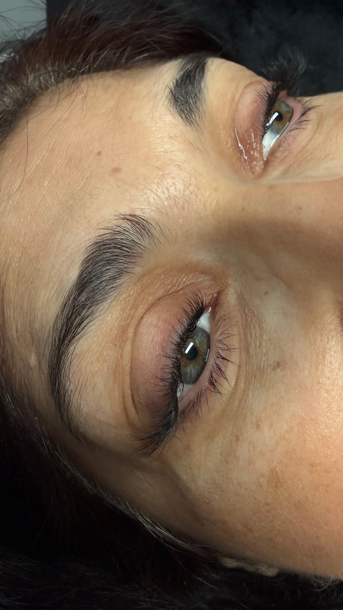 Ukážka práce - lash lifting a úprava obočia